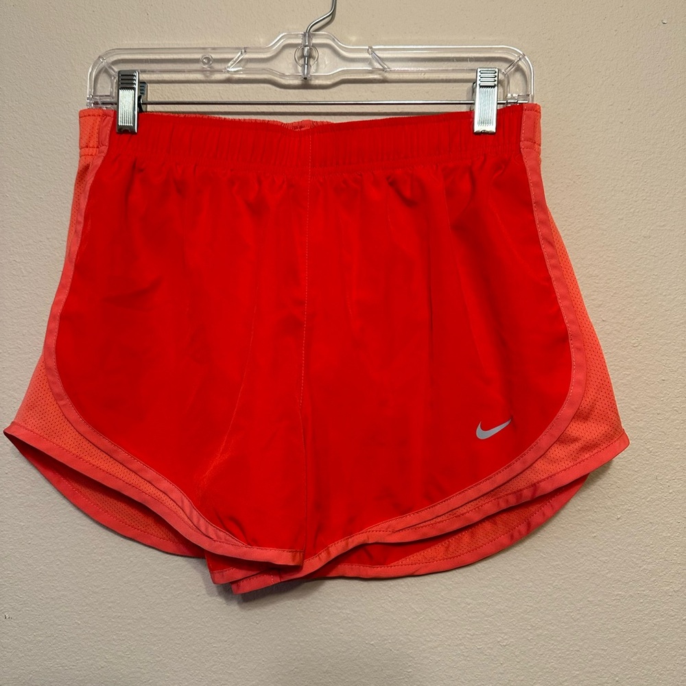 Women Nike Tempo Running Shorts - Neon Orange - Like new